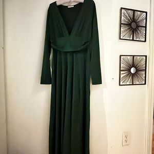 Hunter Green maxi dress Large
